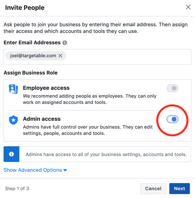 3. Enter Email Address